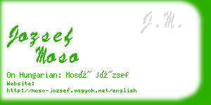jozsef moso business card